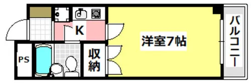 元町壱番館【607号室】の間取り