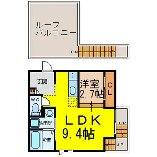 Grandtic伝馬町(グランティック伝馬町)【2階】の間取り