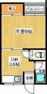 センチュリー櫛原【2階】の間取り
