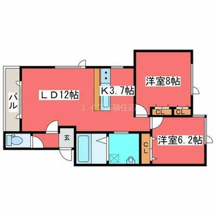 エターナルライトB【201号室】の間取り