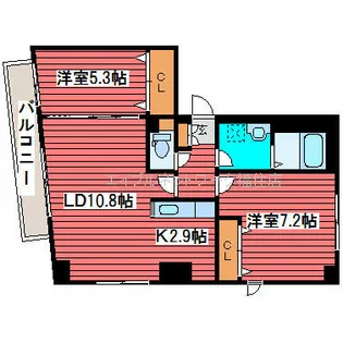 アインベルグ【4階】の間取り