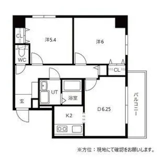フィラコート北11条【603号室】の間取り
