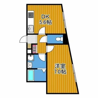 ハイツまほろば【2階】の間取り