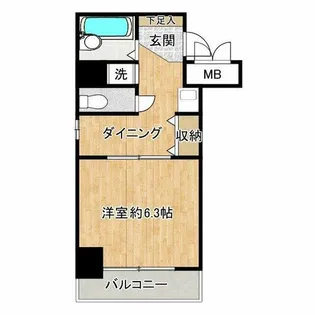 エステムコート新大阪【4階】の間取り