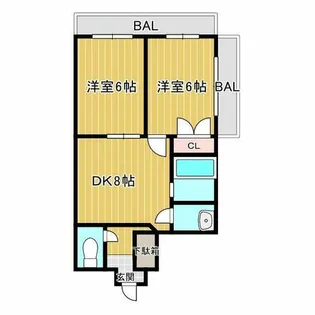 コンフォルト福田【2階】の間取り