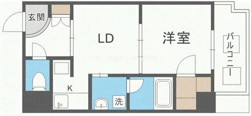 サムティ難波グレイス【9階】の間取り