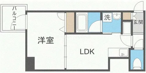 サムティ難波グレイス【11階】の間取り