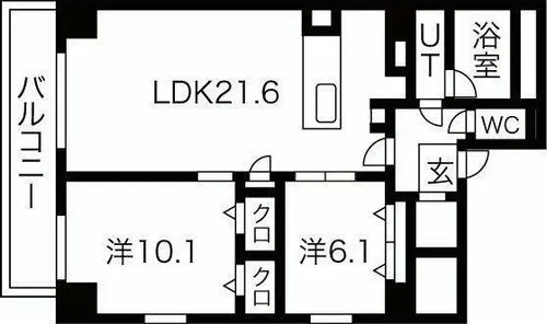 JMFレジデンス名駅南(旧 Dimora名駅南)【2階】の間取り