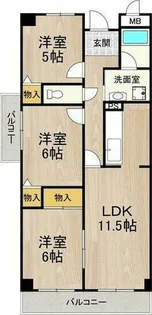 フレグランス鶴見【2階】の間取り