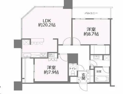 The kitahama【37階】の間取り