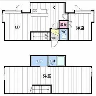 プチメゾンカトレア【103号室】の間取り