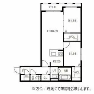 BPRレジデンス二十四軒【1階】の間取り