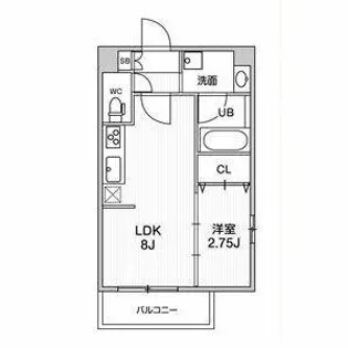 Fortuney江坂Ⅱ【3階】の間取り