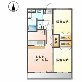 エクセレントN【1階】の間取り