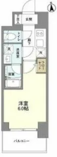 リヴェント難波ウエスト【5階】の間取り