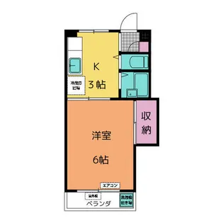 コーポ小島【1階】の間取り