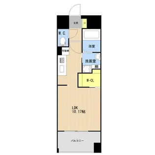 LIBTH博多駅南Ⅵ【13階】の間取り