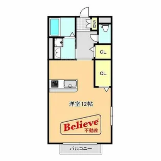 福岡県久留米市南薫西町【アパート】の間取り