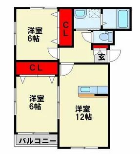 MDIロイヤルレジデンス折尾【2階】の間取り