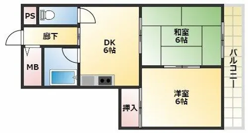 ニューコーポ芝【2階】の間取り