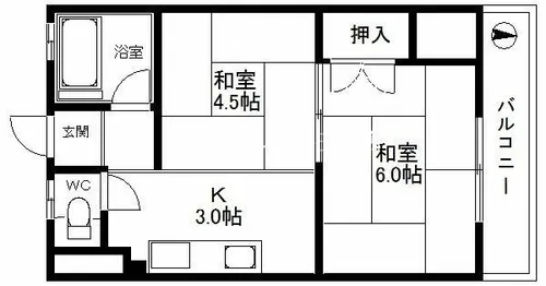 エイトビル岸里【3階】の間取り