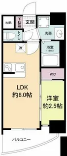 セレニテ天六ミラク【10階】の間取り