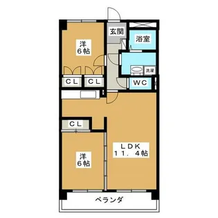 アミティエⅡ【4階】の間取り