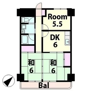 グランパレス南海【3階】の間取り