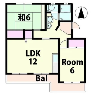辻ハイツ2【4階】の間取り