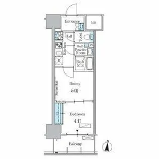 パークアクシス名古屋山王一丁目【12階】の間取り