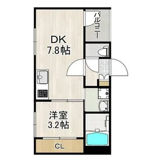メゾンルミナ【1階】の間取り