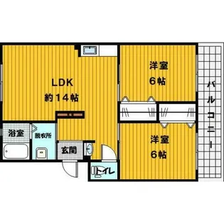 八尋ビル大豊【203号室】の間取り