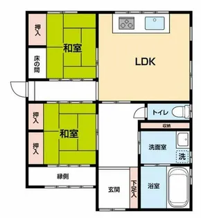 愛知県豊橋市石巻町【一戸建】の間取り