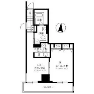 レジディア東桜Ⅱ【8階】の間取り
