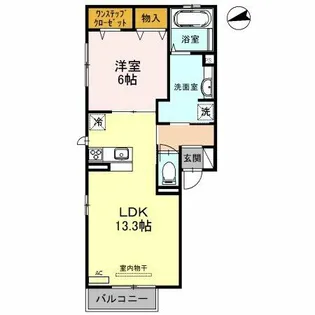 セジュール照ヶ丘【2階】の間取り