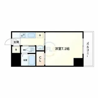 エスライズ大阪ベイサイドアリーナ【503号室】の間取り