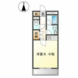 メゾンドF【2階】の間取り