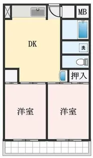 大阪府高石市綾園1丁目【アパート】の間取り