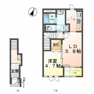 グレイス マーサ【2階】の間取り