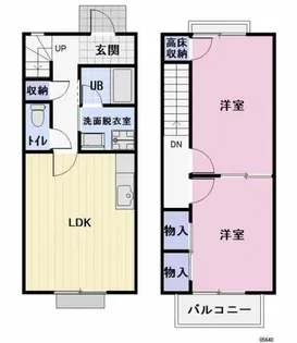 愛知県春日井市大留町8丁目【タウンハウス】の間取り
