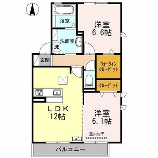 クオーレ A【1階】の間取り