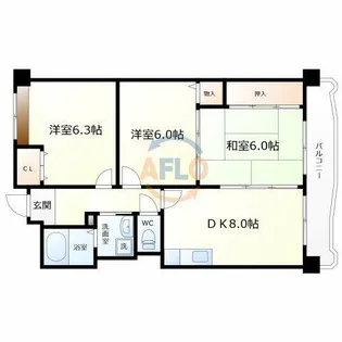 3LDKの間取り画像