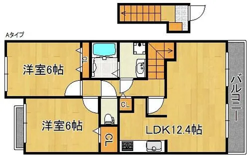 ラドゥーノ桜が丘【2階】の間取り
