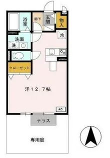 キャメロット飾磨 A【1階】の間取り