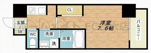 LA DOUCEUR西天満【14階】の間取り