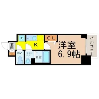 プレサンス広小路通葵【5階】の間取り