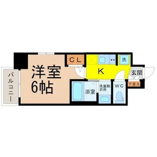 エステムコート名古屋新栄アクシス【12階】の間取り