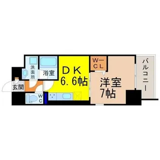 プレスティ則武【4階】の間取り