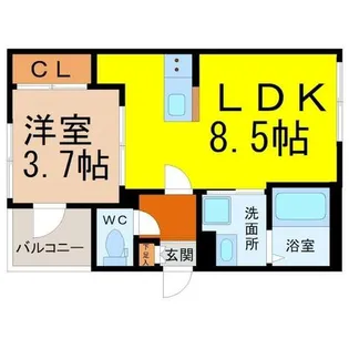 Le soleil pino【2階】の間取り