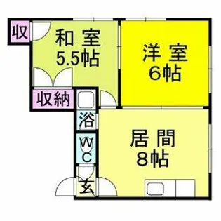 札美マンション【2階】の間取り